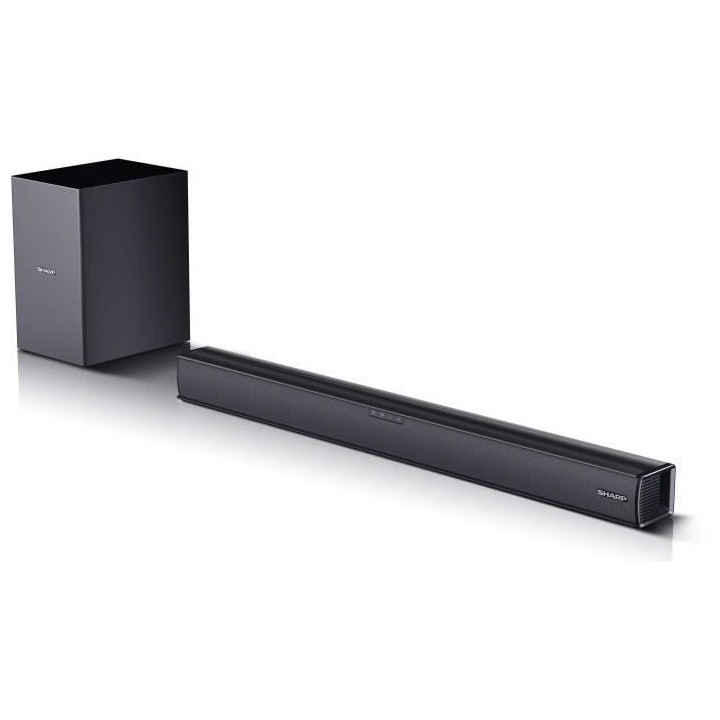 SHARP Barre de son 2.1 + Caisson Basse sans fil-160W-Bluetooth-HDMI
