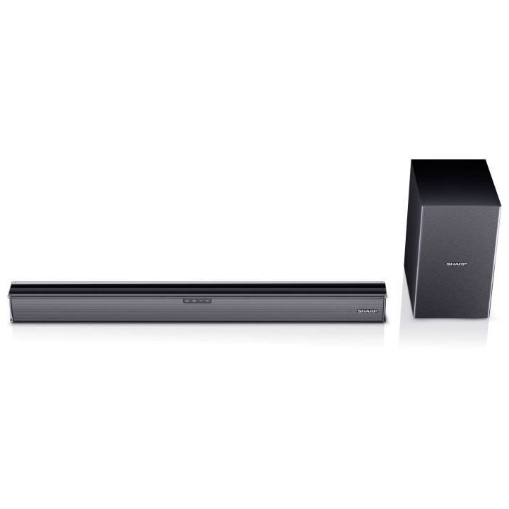SHARP Barre de son 2.1 + Caisson Basse sans fil-160W-Bluetooth-HDMI