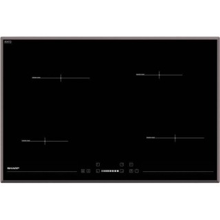SHARP - KH-7I19CS00 - Plaque induction - 4 foyers - 7400W - 78cm - Noi