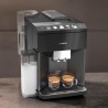 SIEMENS EQ.500 Machine a café 1500W -Carafe a lait 0,7L intégrée-9 programmes-3 temp.-Réservoir eau 1,7L - iAroma - Noir laq