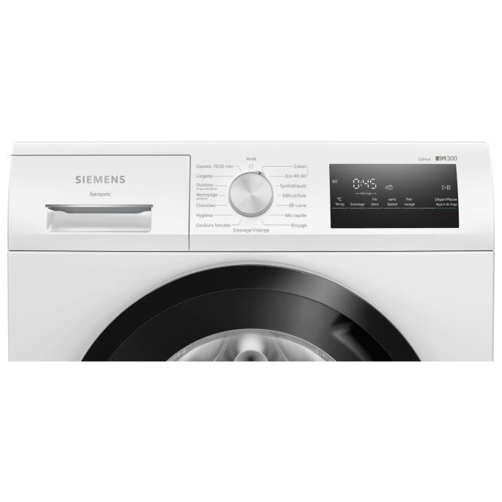Lave-linge pose-libre SIEMENS WM12N128FR iQ300 - 8 kg - Induction - L6