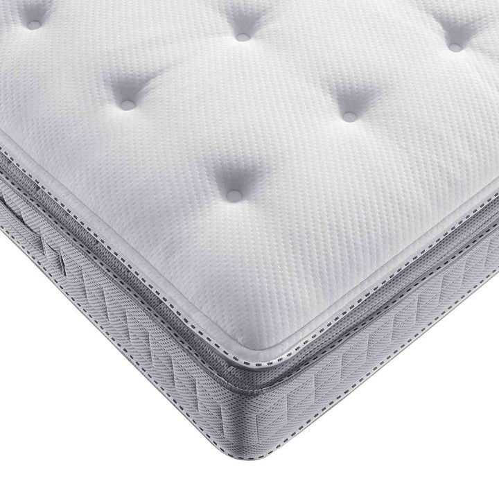 Matelas 180 x 200 cm - Surmatelas intégré - Ressorts ensachés - 29