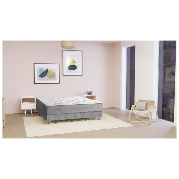 Matelas 140 x 190 cm - ressorts ensachés - 24 cm - Tres ferme - SIMMO