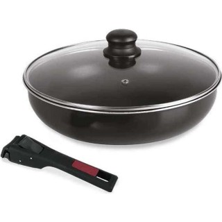 SITRAM Sauteuse Agile - Aluminium anti-adhésif - Ø 28 cm - Noir - To