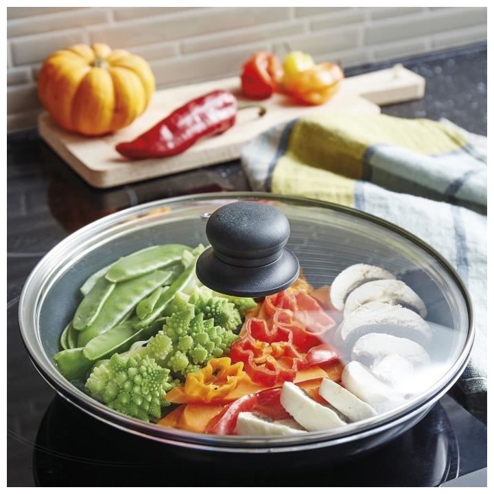 SITRAM Sauteuse Agile - Aluminium anti-adhésif - Ø 28 cm - Noir - To