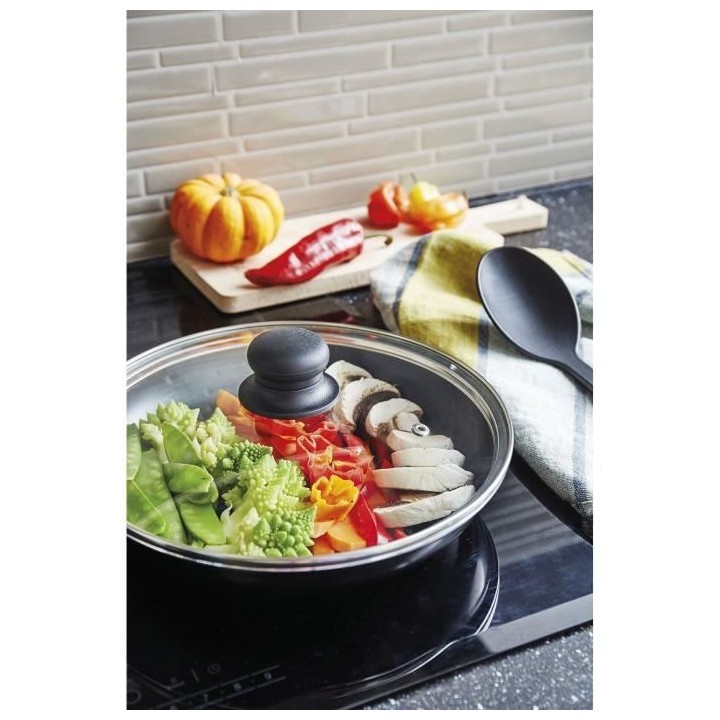 SITRAM Sauteuse Agile - Aluminium anti-adhésif - Ø 28 cm - Noir - To