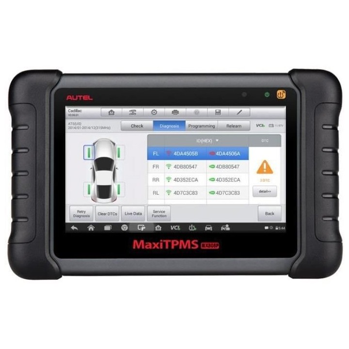 AUTEL MaxiCheck MX808TS lecture et effacement codes DTC