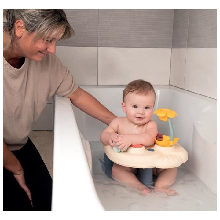 Siege de bain 2 en 1 LITTLE SMOBY - Tablette d'activités réglable -