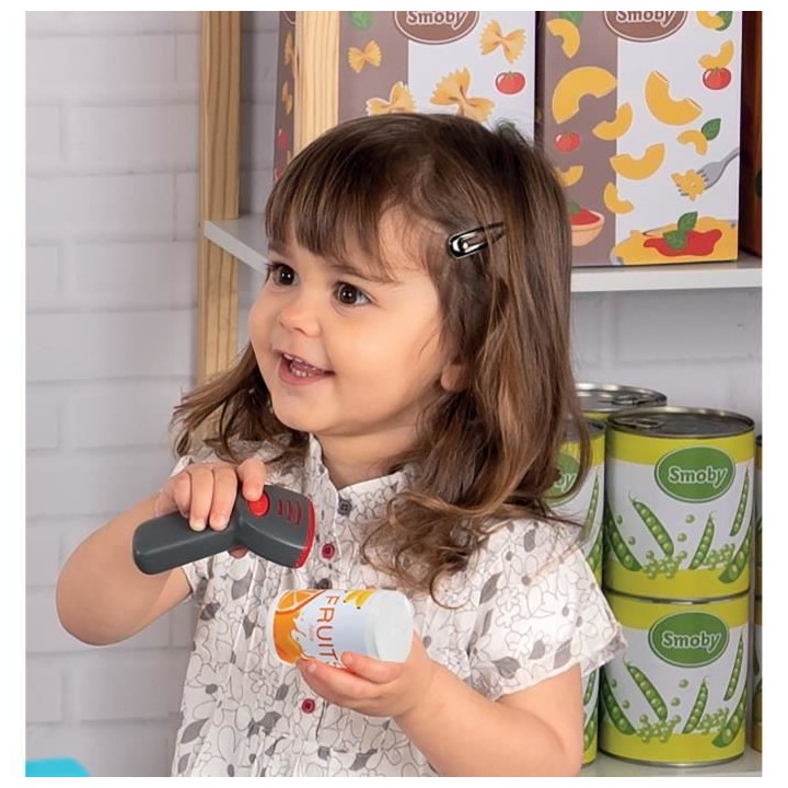 Smoby grande caisse enregistreuse - 30 accessoires inclus - des 3 ans