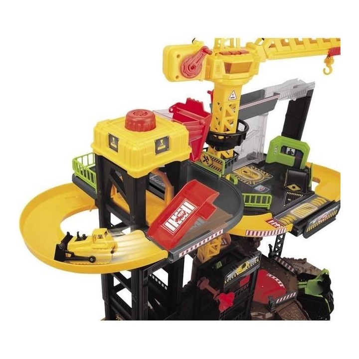 DICKIE - Construction playset 52 cm + 3 véhicules