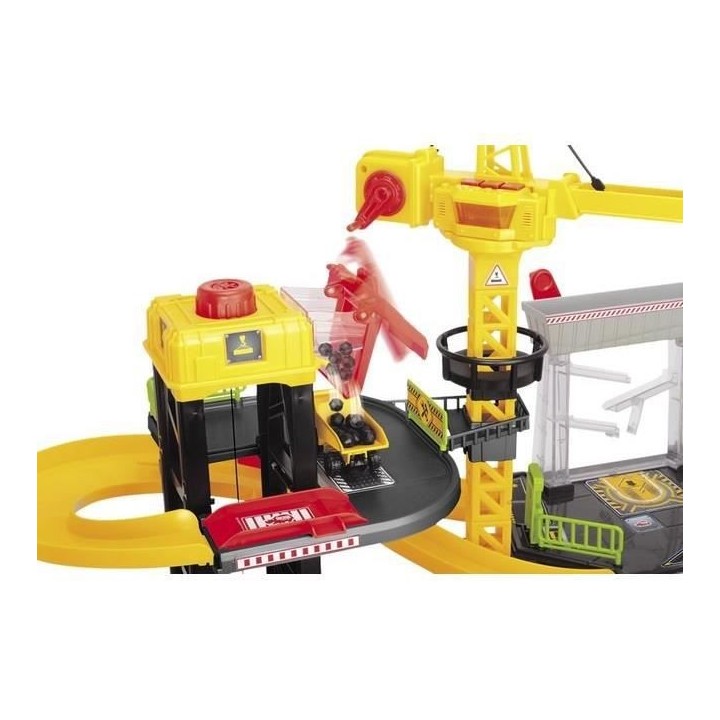 DICKIE - Construction playset 52 cm + 3 véhicules