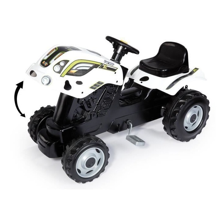 SMOBY Tracteur a pédales Farmer XL Vache + Remorque