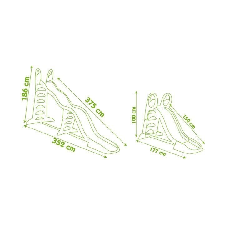 SMOBY Toboggan Super Megagliss 2en1 Glisse de 3m75