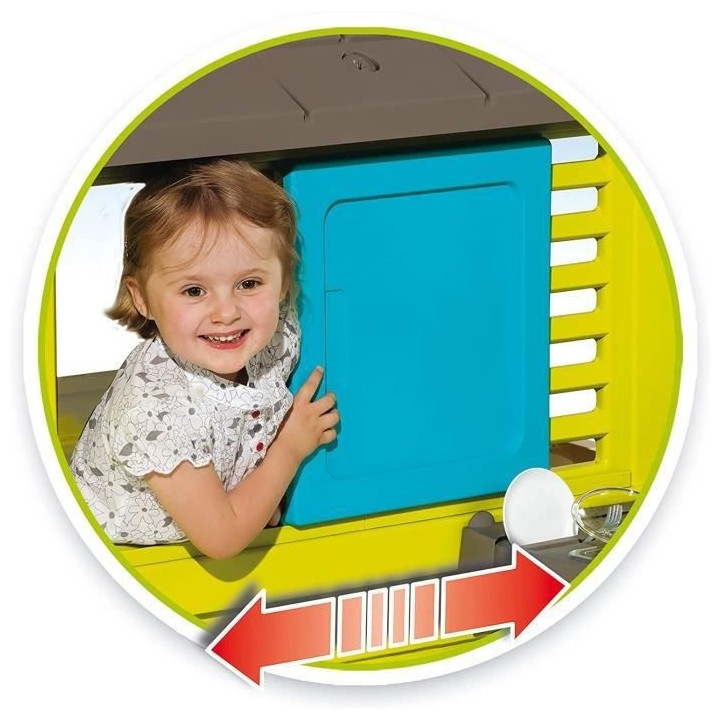 Smoby maison Pretty et cuisine été 145 x 110 x 127cm