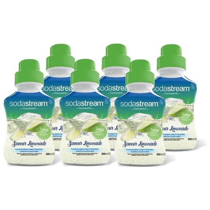 SODASTREAM 3009985 - Lot 6 concentrés Sodastream - Saveur Limonade