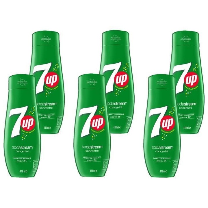SODASTREAM 3009988 - Lot de 6 Concentrés 7UP