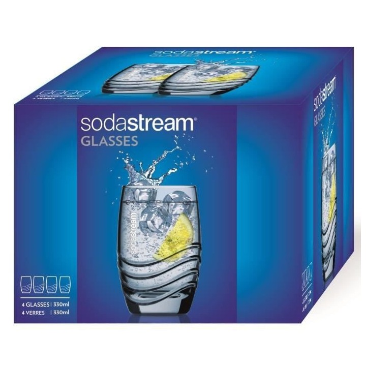 SODASTREAM 30000153 Lot de 4 verres