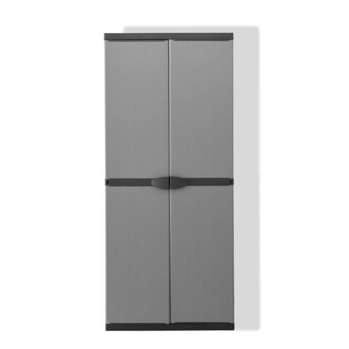 TOOD Armoire de rangement haute en résine 3 tablettes