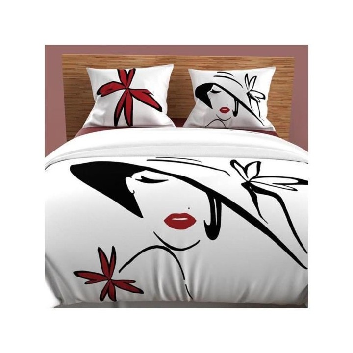 SOLEIL d'OCRE Parure de couette AVA - Coton - 240 x 220 cm