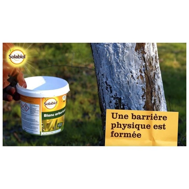 SOLABIOL SOBLANC1 Blanc arboricole Seau 1L, Origine Naturelle