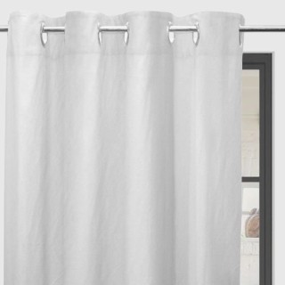 SOLEIL d'OCRE Rideau a oeillets Boheme - 135 x 250 cm - Blanc