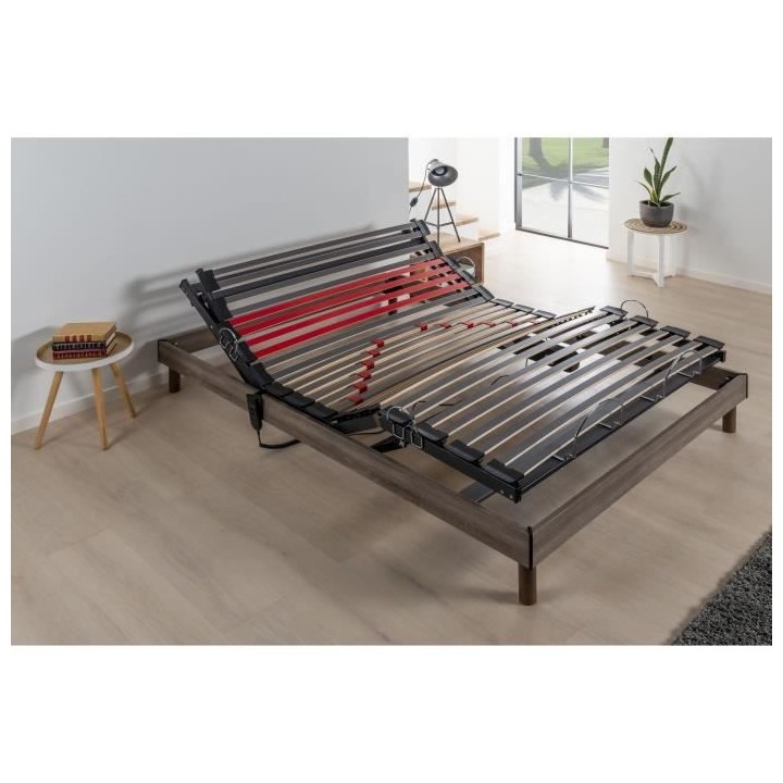 DEKO DREAM Ensemble matelas+sommier relaxation électrique COMFORT Dre