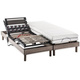 DEKO DREAM Ensemble matelas+sommier relaxation électrique ERGO 2 Drea