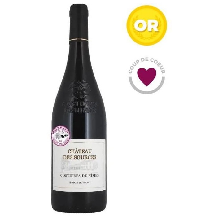 Château des Sources 2018 Costieres de Nîmes - Vin rouge des Côtes d
