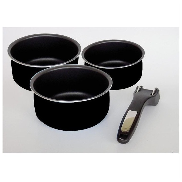 SITRAM Set 3 casseroles tous feux dont induction + pince