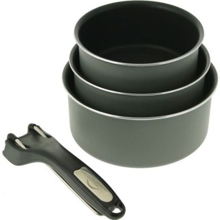 SITRAM Set 3 casseroles 16/18/20cm tous feux dont induction + pince