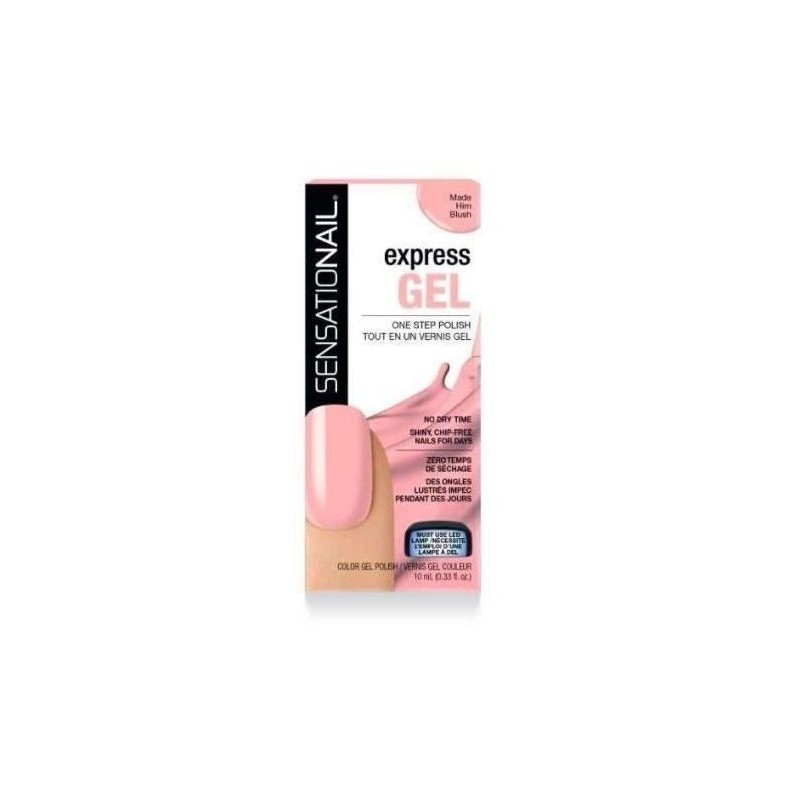 SENSATIONAIL Vernis gel semi-permanent Express Gel Made Him Blush 3en1 - Rose