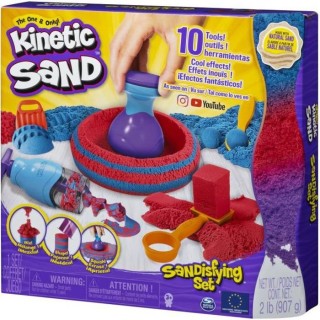 KINETIC SAND - COFFRET SANDISFYING 907 G de sable + 10 MOULES - 604723