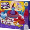 KINETIC SAND - COFFRET SANDISFYING 907 G de sable + 10 MOULES - 6047232 - Sable magique a modeler - Loisirs Créatifs pour enfan