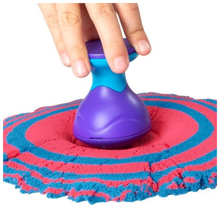 KINETIC SAND - COFFRET SANDISFYING 907 G de sable + 10 MOULES - 604723