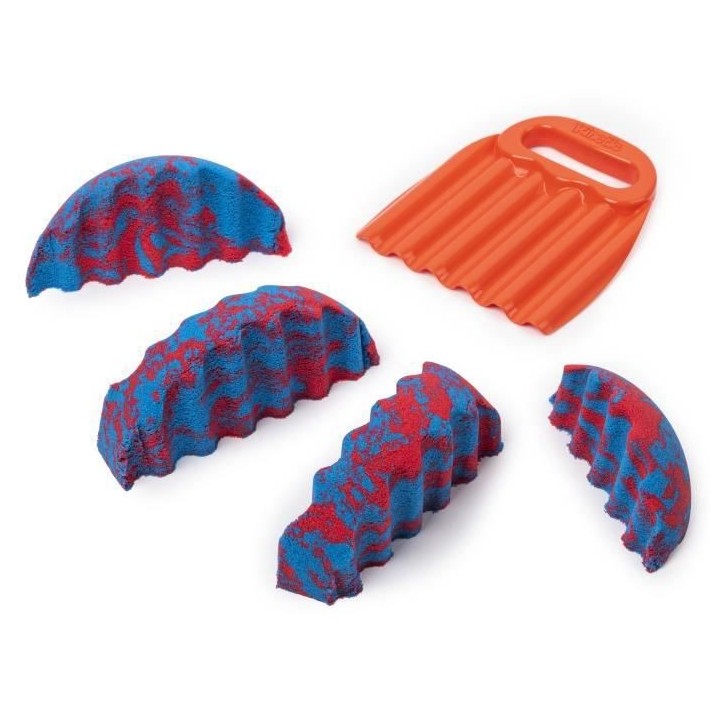 KINETIC SAND - COFFRET SANDISFYING 907 G de sable + 10 MOULES - 604723