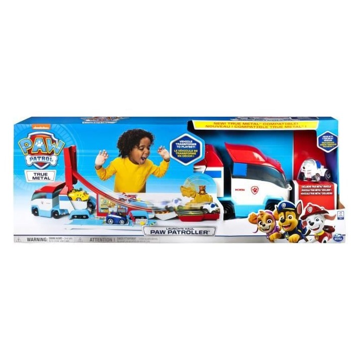 PAT PATROUILLE Camion Pat'Patrouilleur TRUE METAL™ - Playset 2 en 1