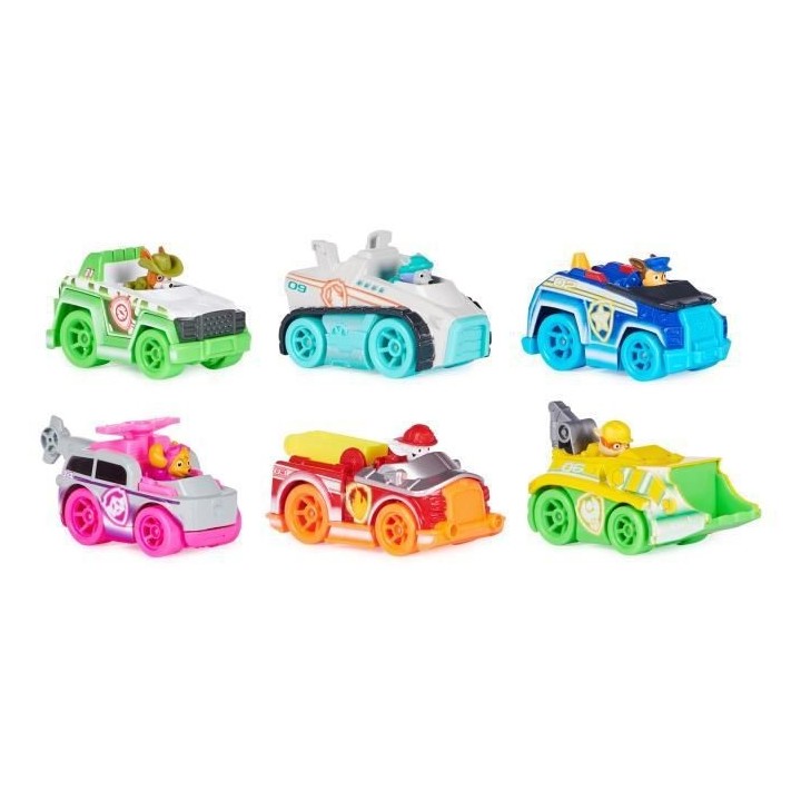 PACK DE 6 VÉHICULES NEON TRUE METAL™ La Pat' Patrouille