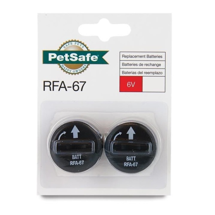 PetSafe - Lot de 2 Piles RFA-67 (6V) - Compatible Collier de Dressage,
