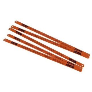 Carte de 5 lames de scie a métaux rubis HSS Moly STANLEY - 0-15-906 -