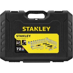 Coffret de douilles 1/4 et 1/2 STANLEY - STMT82831-1 avec cliquet et rallonges - Jeu de 72 pieces