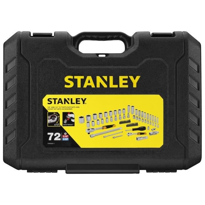 Coffret de douilles 1/4 et 1/2 STANLEY - STMT82831-1 avec cliquet et r