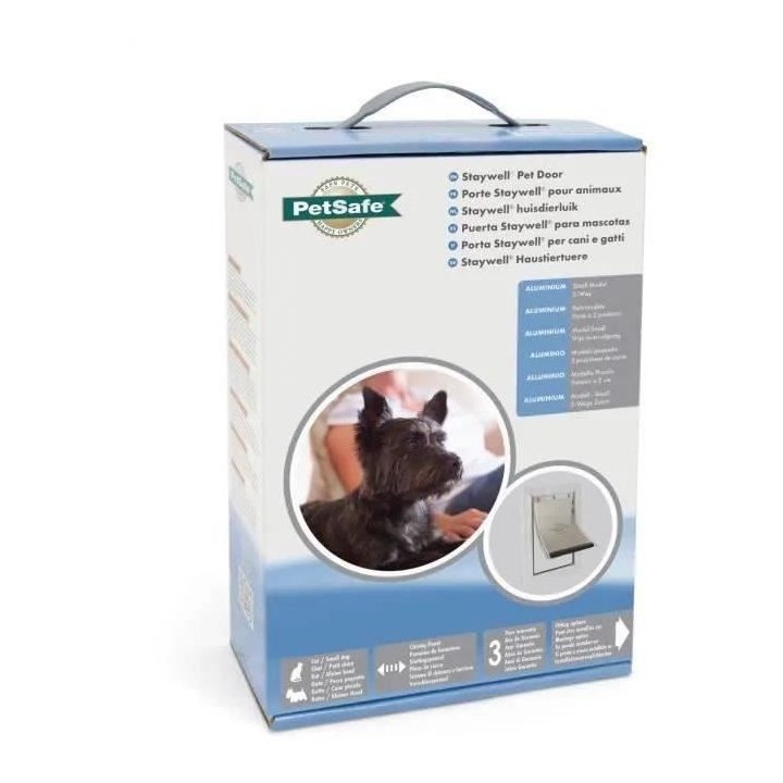 PetSafe - Petite Chatiere Staywell - Cadre en Aluminium pour Chat et P