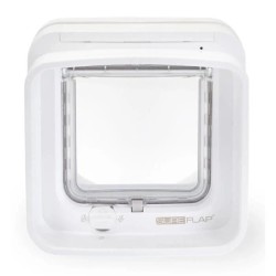 SUREFLAP Chatiere a puce électronique DualScan - Blanc - 142 mm x 120 mm (Mémorisation d'un maximum de 32 puces)