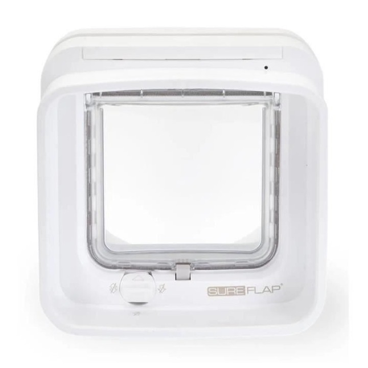 SUREFLAP Chatiere a puce électronique DualScan - Blanc - 142 mm x 120