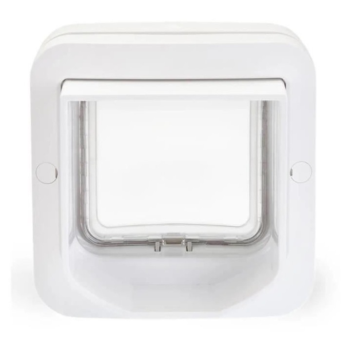 SUREFLAP Chatiere a puce électronique DualScan - Blanc - 142 mm x 120