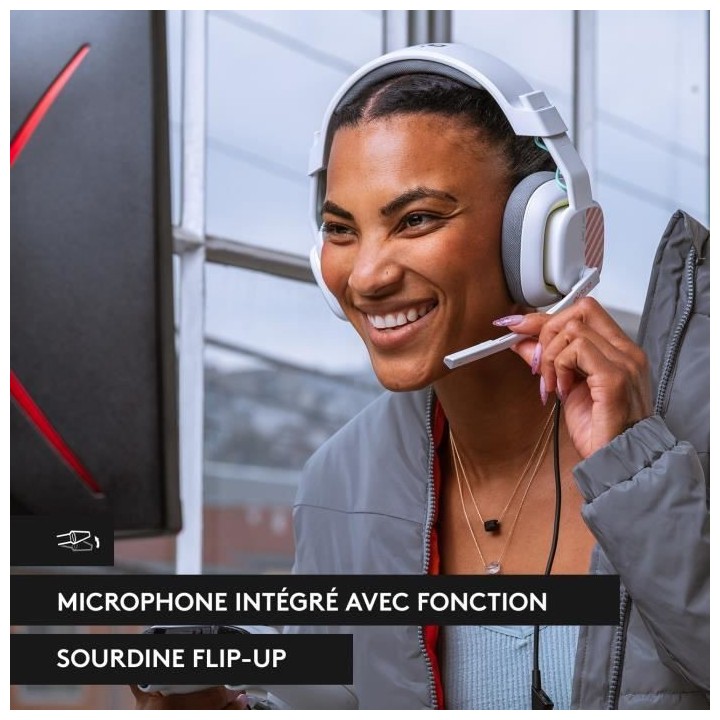 Casque Gaming Filaire - ASTRO A10 - 2e génération avec micro, compat