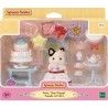 La fille chat bicolore et son goûter d'anniversaire - SYLVANIAN FAMILIES - 5646 - A partir de 3 ans