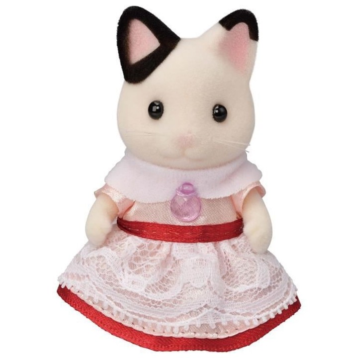 La fille chat bicolore et son goûter d'anniversaire - SYLVANIAN FAMIL