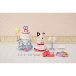 La fille chat bicolore et son goûter d'anniversaire - SYLVANIAN FAMILIES - 5646 - A partir de 3 ans