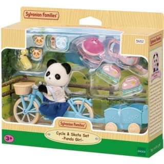 La fille panda, son vélo et sa remorque - SYLVANIAN FAMILIES - 5652 -